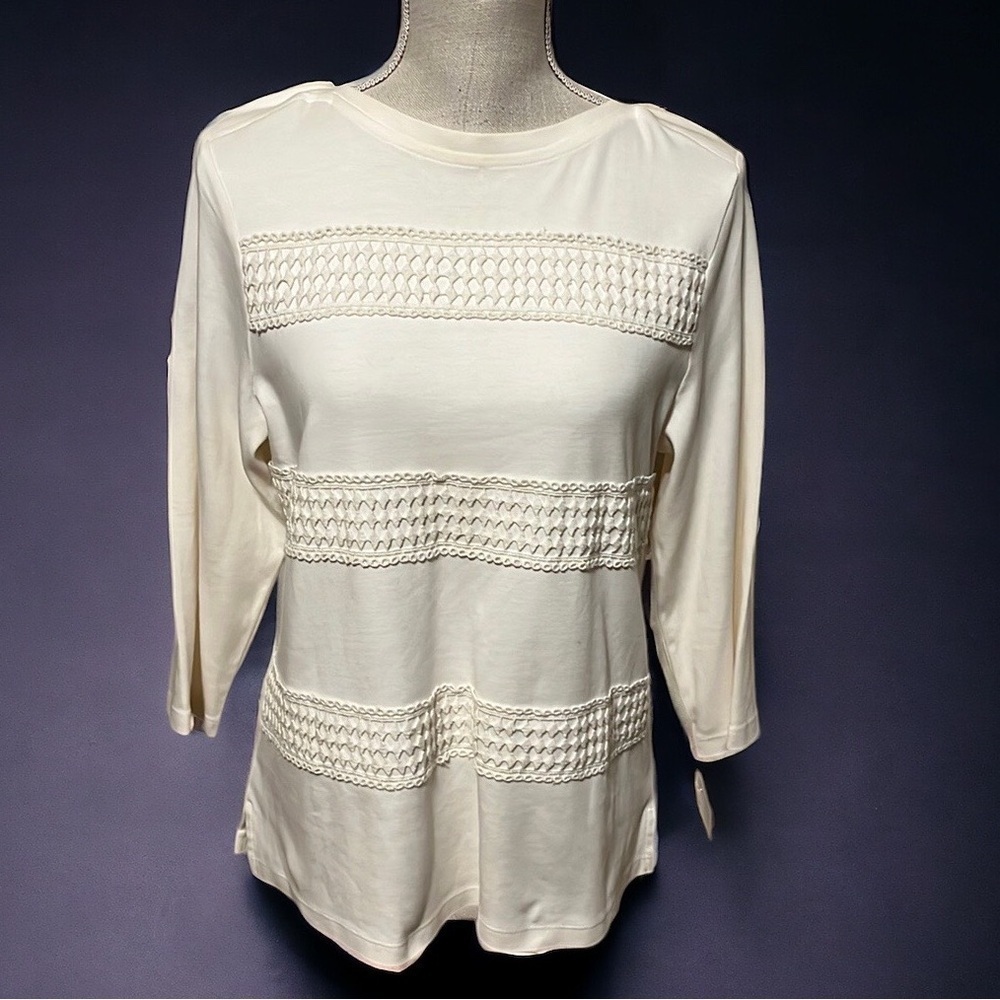 The Tog Shop top, white, size Medium